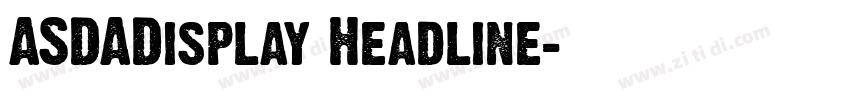 ASDADisplay Headline字体转换